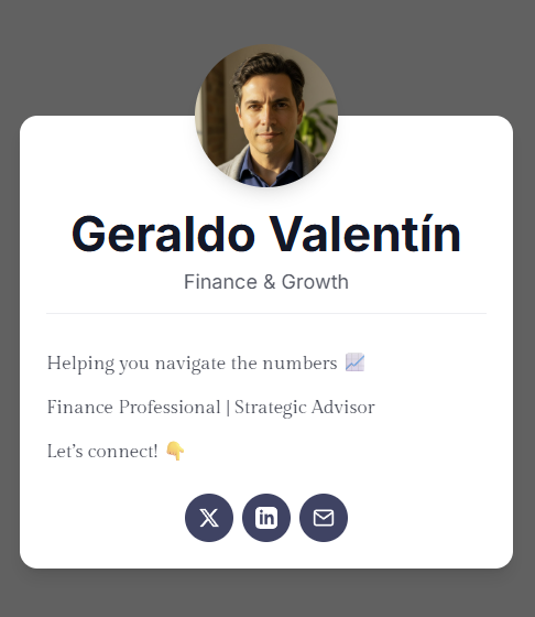 Geraldo profile example