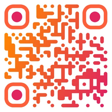 QR code with a logo in the center for a restaurant menu