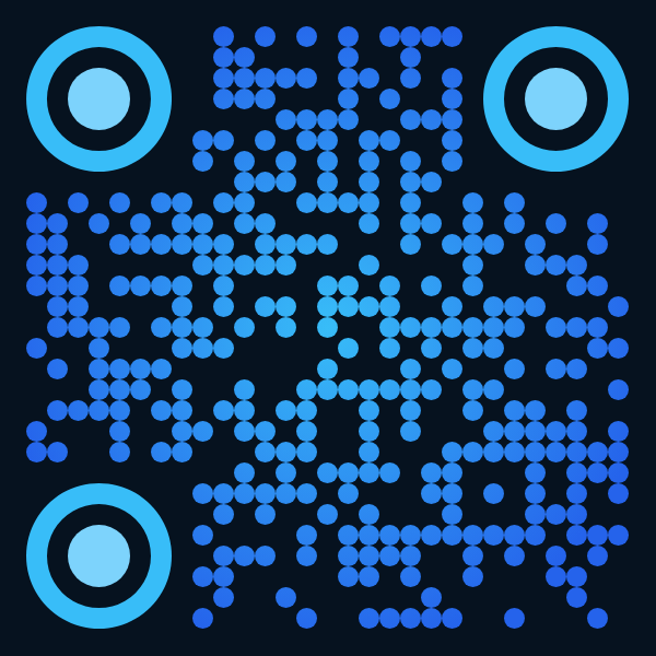Sample branded QR code style 5