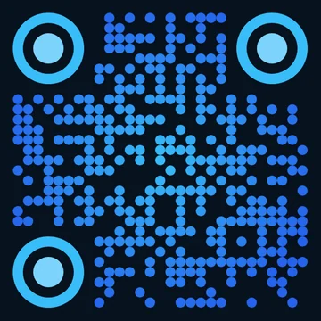 QR code for product packaging with custom eye shapes and colors