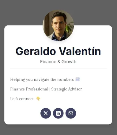 Geraldo profile example